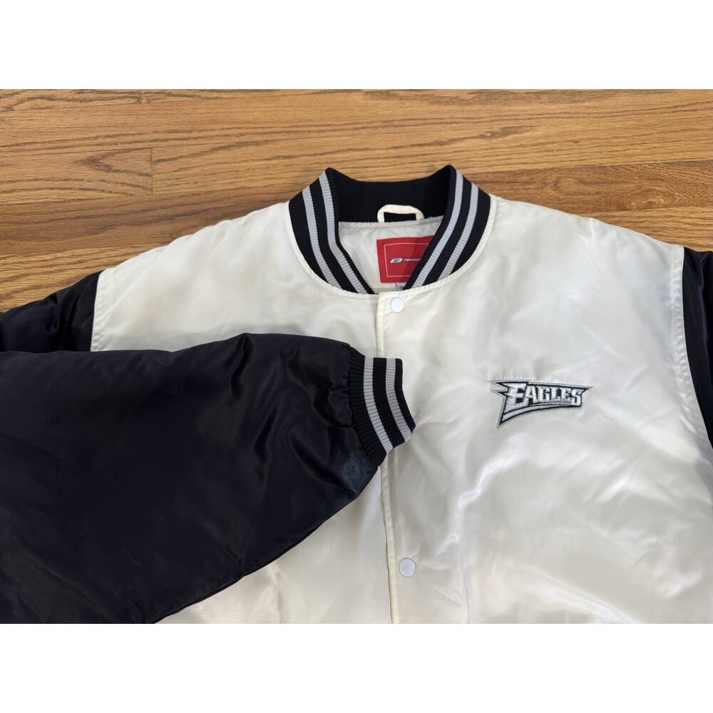Vintage Rebook Philadelphia Eagles 2XL Varsity Bomber Jacket